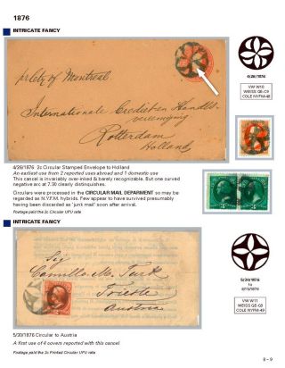DIE PROGRESSION DER NEW YORK POSTSTEMPELN AUF AUSLANDSSENDUNGEN 1870-1878 – Blatt 122