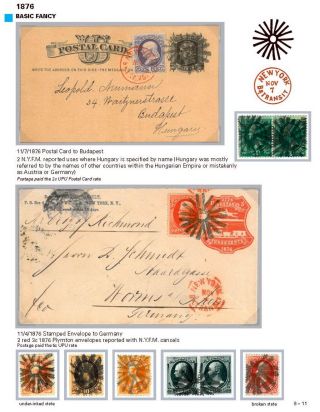 DIE PROGRESSION DER NEW YORK POSTSTEMPELN AUF AUSLANDSSENDUNGEN 1870-1878 – Blatt 124