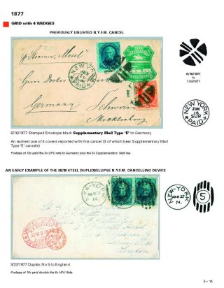DIE PROGRESSION DER NEW YORK POSTSTEMPELN AUF AUSLANDSSENDUNGEN 1870-1878 – Blatt 127
