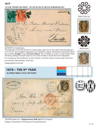 DIE PROGRESSION DER NEW YORK POSTSTEMPELN AUF AUSLANDSSENDUNGEN 1870-1878 – Blatt 128
