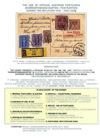 RAKOUSKÉ KORESPONDENČNÍ LÍSTKY BĚHEM INFLACE 1918-1925 (1926) – list 1