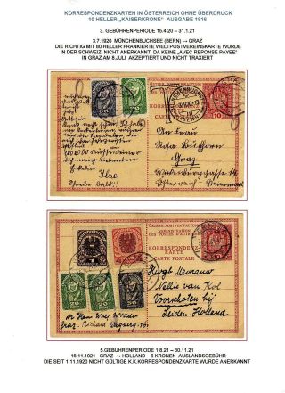 RAKOUSKÉ KORESPONDENČNÍ LÍSTKY BĚHEM INFLACE 1918-1925 (1926) – list 6