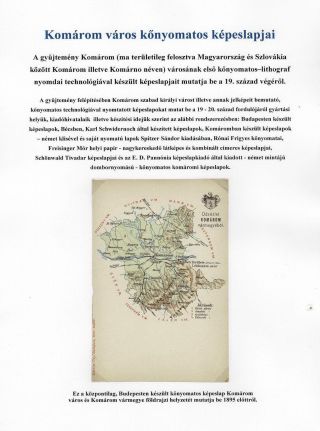 LITHOGRAPHISCHE ANSICHTSKARTEN VON STADT KOMÁROM – Blatt 1
