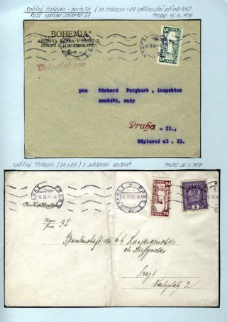 AUSTRIA 1916-1917, FRANKED FORMS AND FRANKINGS – sheet 10
