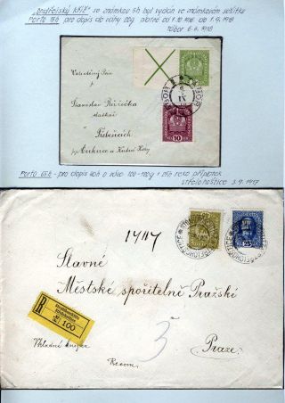AUSTRIA 1916-1917, FRANKED FORMS AND FRANKINGS – sheet 17