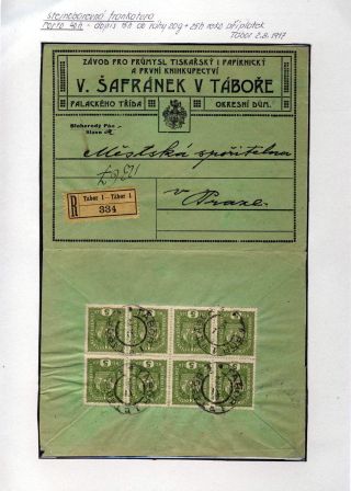 AUSTRIA 1916-1917, FRANKED FORMS AND FRANKINGS – sheet 19