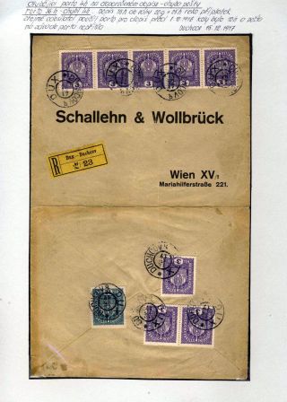 AUSTRIA 1916-1917, FRANKED FORMS AND FRANKINGS – sheet 23