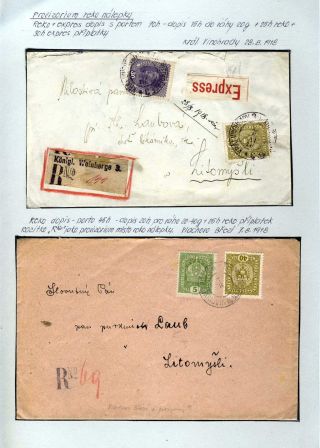 AUSTRIA 1916-1917, FRANKED FORMS AND FRANKINGS – sheet 27