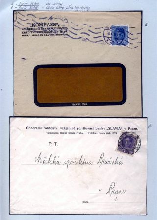 AUSTRIA 1916-1917, FRANKED FORMS AND FRANKINGS – sheet 32