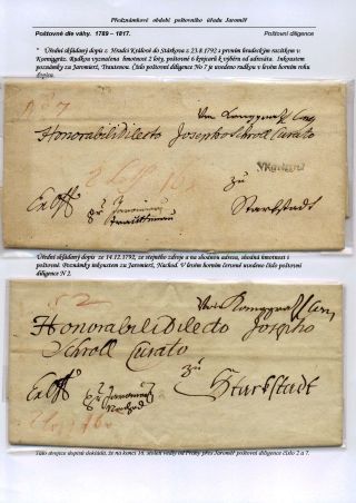 VORPHILATELISTISCHES ZEITRAUM DES POSTAMT JAROMER – Blatt 2