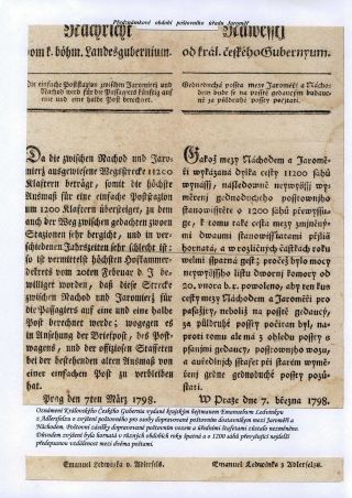 VORPHILATELISTISCHES ZEITRAUM DES POSTAMT JAROMER – Blatt 3