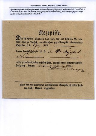 VORPHILATELISTISCHES ZEITRAUM DES POSTAMT JAROMER – Blatt 4