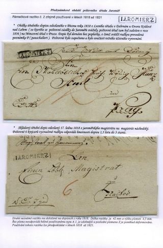 VORPHILATELISTISCHES ZEITRAUM DES POSTAMT JAROMER – Blatt 7