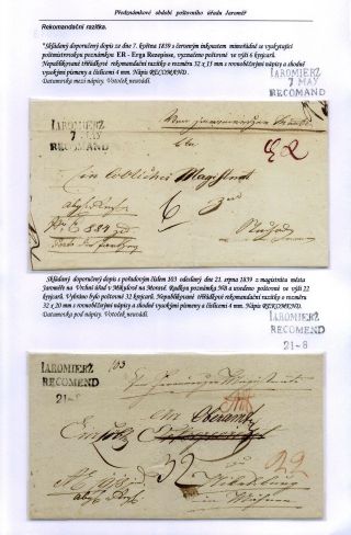 VORPHILATELISTISCHES ZEITRAUM DES POSTAMT JAROMER – Blatt 13