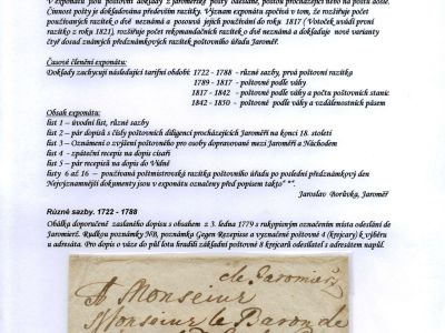 PRESTAMPS PERIOD OF POST OFFICE JAROMER