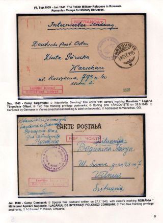 POŠTOVNÍ HISTORIE RUMUNSKA BĚHEM 2. SVĚTOVÉ VÁLKY - MEZINÁRODNÍ SOUVISLOSTI – list 5