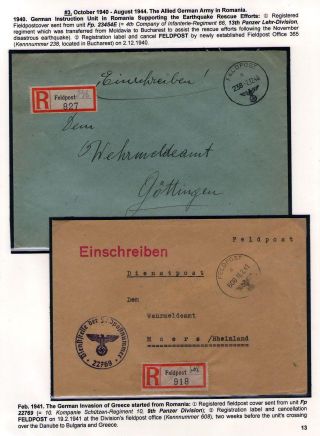POŠTOVNÍ HISTORIE RUMUNSKA BĚHEM 2. SVĚTOVÉ VÁLKY - MEZINÁRODNÍ SOUVISLOSTI – list 13
