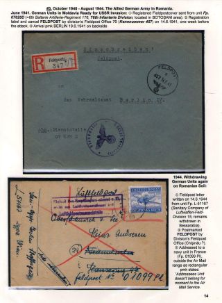 POŠTOVNÍ HISTORIE RUMUNSKA BĚHEM 2. SVĚTOVÉ VÁLKY - MEZINÁRODNÍ SOUVISLOSTI – list 14