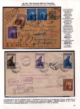 POŠTOVNÍ HISTORIE RUMUNSKA BĚHEM 2. SVĚTOVÉ VÁLKY - MEZINÁRODNÍ SOUVISLOSTI – list 17