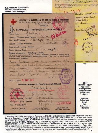 POŠTOVNÍ HISTORIE RUMUNSKA BĚHEM 2. SVĚTOVÉ VÁLKY - MEZINÁRODNÍ SOUVISLOSTI – list 28