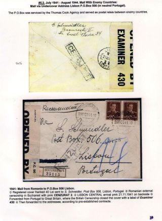 POŠTOVNÍ HISTORIE RUMUNSKA BĚHEM 2. SVĚTOVÉ VÁLKY - MEZINÁRODNÍ SOUVISLOSTI – list 30