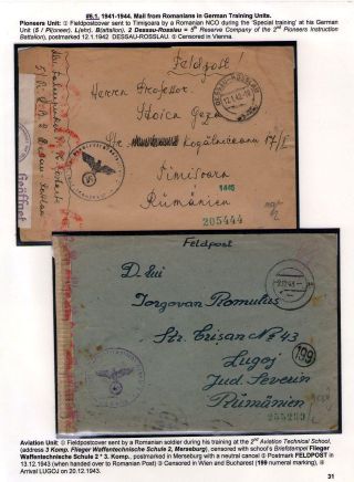 POŠTOVNÍ HISTORIE RUMUNSKA BĚHEM 2. SVĚTOVÉ VÁLKY - MEZINÁRODNÍ SOUVISLOSTI – list 31