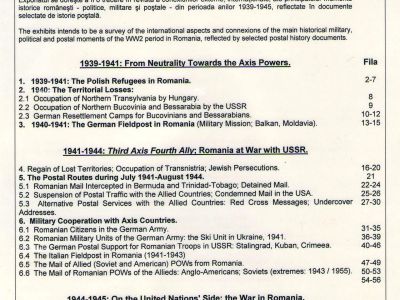 POSTAL HISTORY OF ROMANIA DURING WORLD WAR II - INTERNATIONAL CONNECTIONS