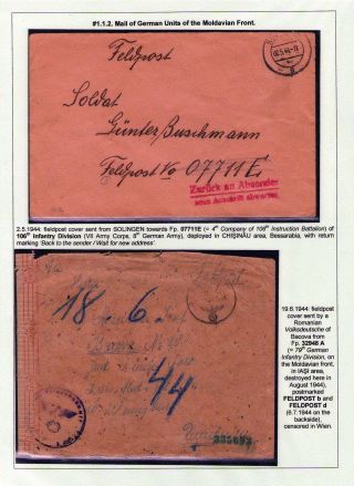 STRUČNÁ VOJENSKÁ POŠTOVNÍ HISTORIE RUMUNSKA ZA 2. SVĚTOVÉ VÁLKY: MEZINÁRODNÍ VOJENSKÁ SPOLUPRÁCE 1940-1945 – list 6