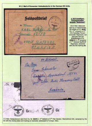 STRUČNÁ VOJENSKÁ POŠTOVNÍ HISTORIE RUMUNSKA ZA 2. SVĚTOVÉ VÁLKY: MEZINÁRODNÍ VOJENSKÁ SPOLUPRÁCE 1940-1945 – list 12
