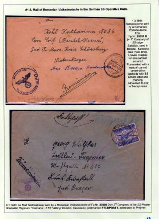 STRUČNÁ VOJENSKÁ POŠTOVNÍ HISTORIE RUMUNSKA ZA 2. SVĚTOVÉ VÁLKY: MEZINÁRODNÍ VOJENSKÁ SPOLUPRÁCE 1940-1945 – list 13