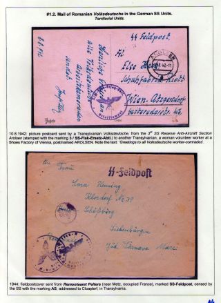 STRUČNÁ VOJENSKÁ POŠTOVNÍ HISTORIE RUMUNSKA ZA 2. SVĚTOVÉ VÁLKY: MEZINÁRODNÍ VOJENSKÁ SPOLUPRÁCE 1940-1945 – list 14