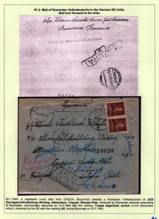 STRUČNÁ VOJENSKÁ POŠTOVNÍ HISTORIE RUMUNSKA ZA 2. SVĚTOVÉ VÁLKY: MEZINÁRODNÍ VOJENSKÁ SPOLUPRÁCE 1940-1945 – list 16