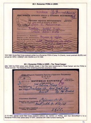 LETTERS FROM ROMANIAN PRISONERS – sheet 13