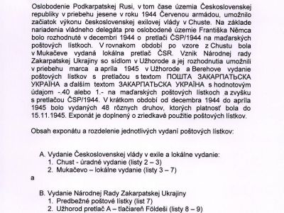 CELINY PODKARPATSKÉ RUSI VYDANÉ V LETECH 1944-1945