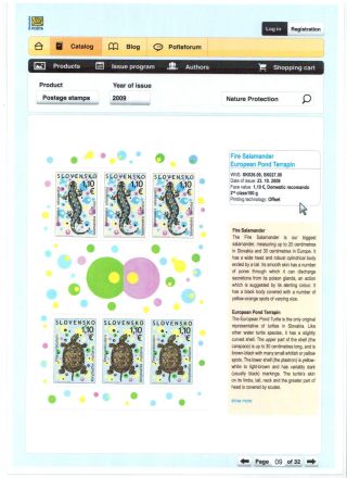 SLOVAK POSTAGE STAMPS 2008-2010 – sheet 9