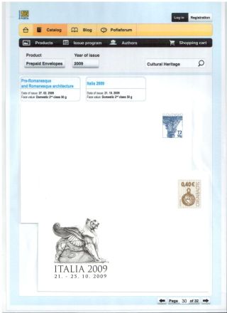 SLOVAK POSTAGE STAMPS 2008-2010 – sheet 30
