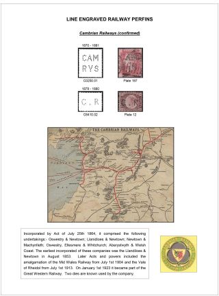 LINE ENGRAVED RAILWAY PERFINS – sheet 3