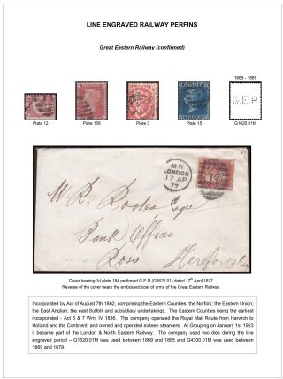 LINE ENGRAVED RAILWAY PERFINS – sheet 4