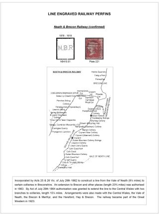 LINE ENGRAVED RAILWAY PERFINS – sheet 12