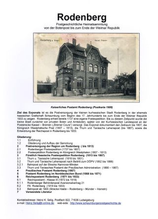 RODENBERG – Blatt 1