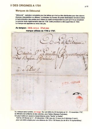 POSTAL HISTORY OF THE TOWN SENLIS (OISE) – sheet 10