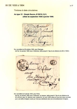 POŠTOVNÍ HISTORIE MĚSTA SENLIS (OISE) – list 27