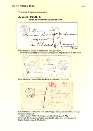 POŠTOVNÍ HISTORIE MĚSTA SENLIS (OISE) – list 32