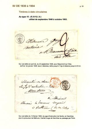 POŠTOVNÍ HISTORIE MĚSTA SENLIS (OISE) – list 33