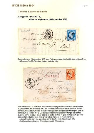 POŠTOVNÍ HISTORIE MĚSTA SENLIS (OISE) – list 37