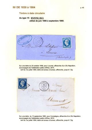 POŠTOVNÍ HISTORIE MĚSTA SENLIS (OISE) – list 40