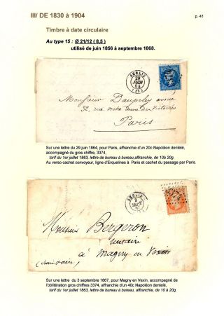 POŠTOVNÍ HISTORIE MĚSTA SENLIS (OISE) – list 41