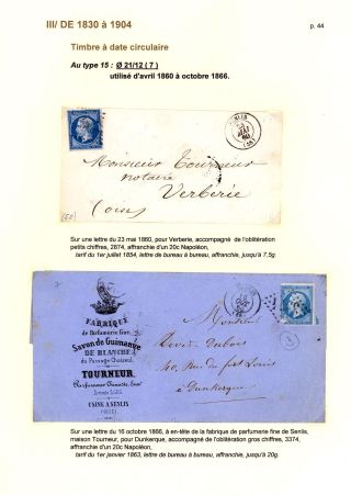 POŠTOVNÍ HISTORIE MĚSTA SENLIS (OISE) – list 44