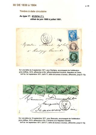 POŠTOVNÍ HISTORIE MĚSTA SENLIS (OISE) – list 46
