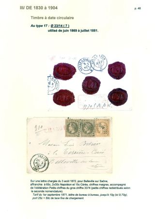 POŠTOVNÍ HISTORIE MĚSTA SENLIS (OISE) – list 48